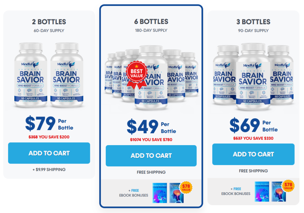 Brain Savior supplement bottle representing Joseph Thomas memory support formula for brain health and mental clarity